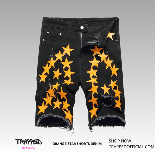 Orange Star Shorts Denim