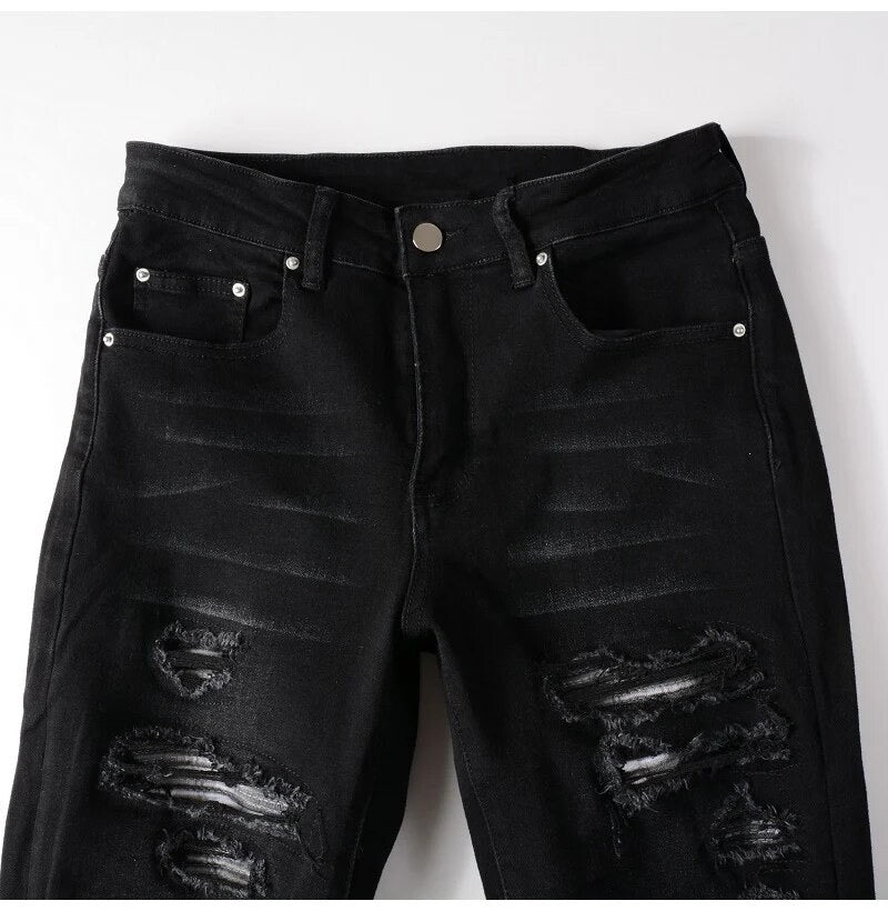 Black & White Patern V13 Denim