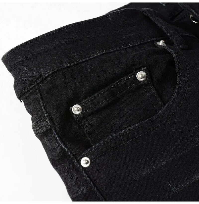 Black & White Patern V13 Denim