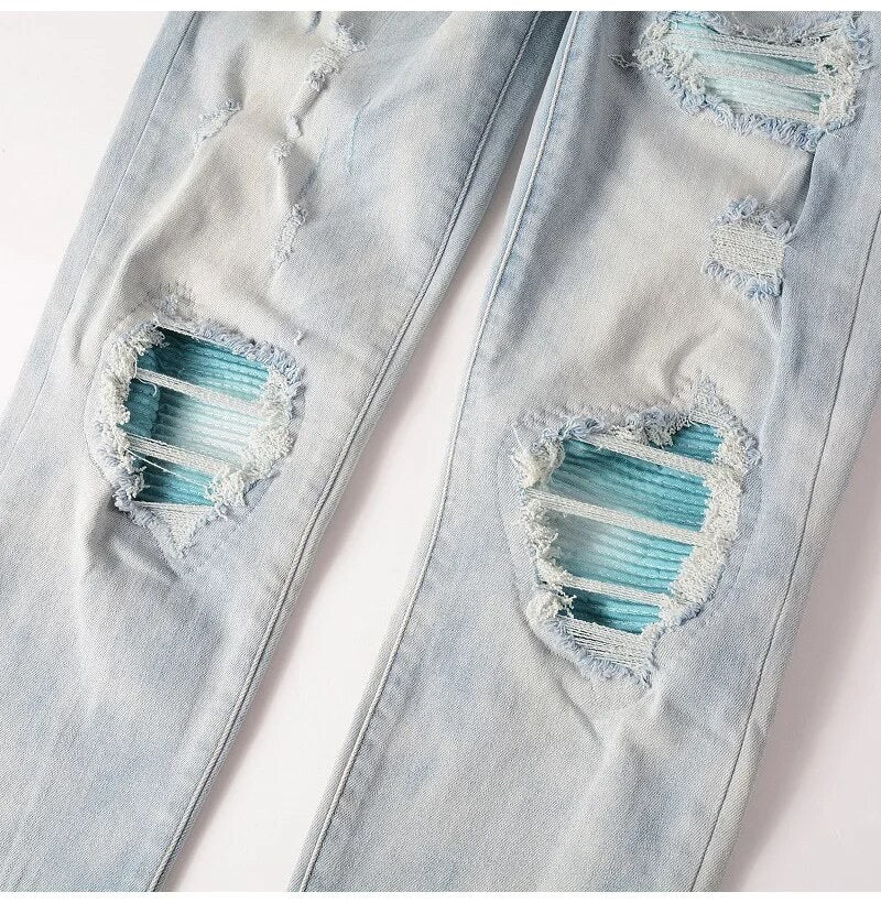 Blue &amp; White Sky Denim