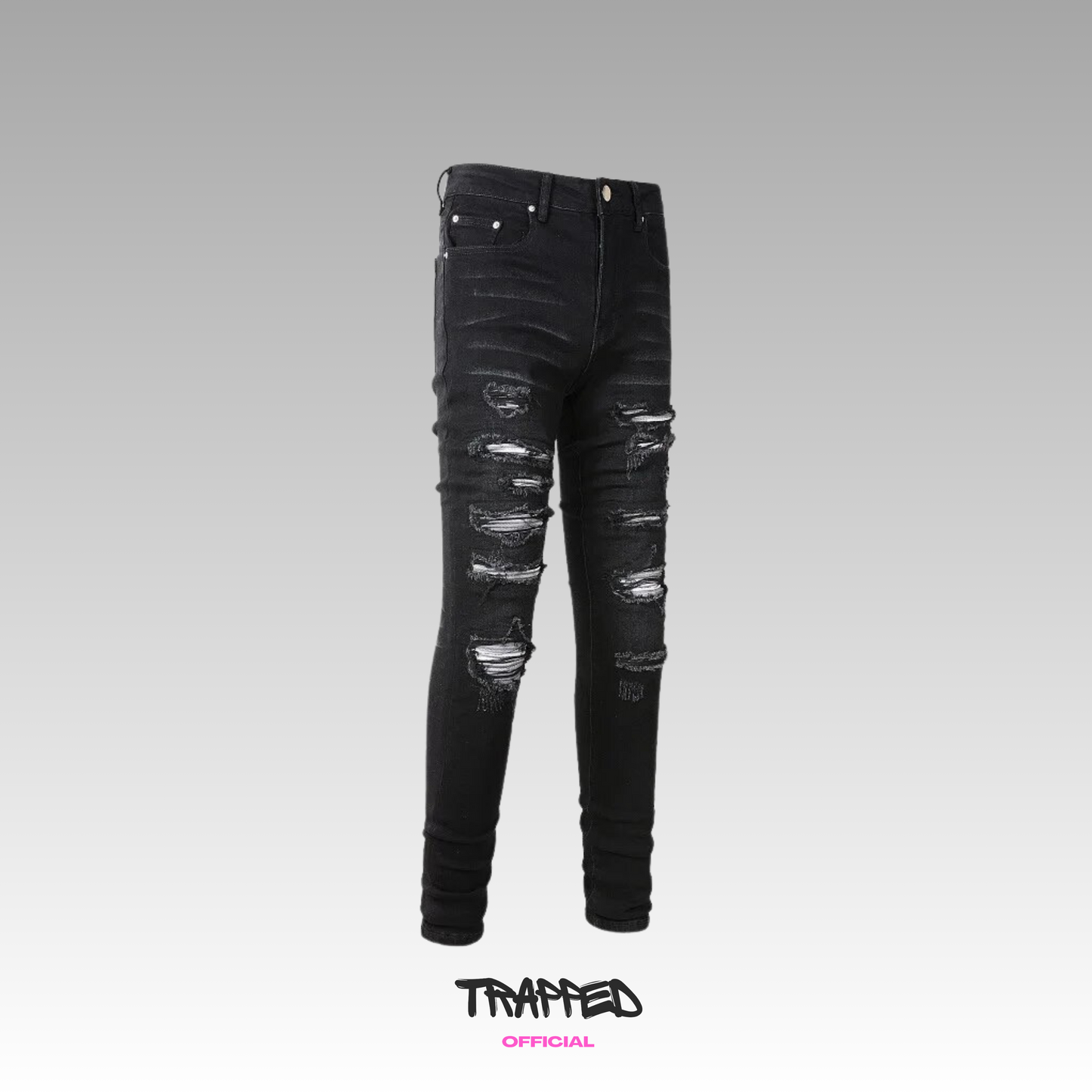 Black &amp; White Patern V13 Denim