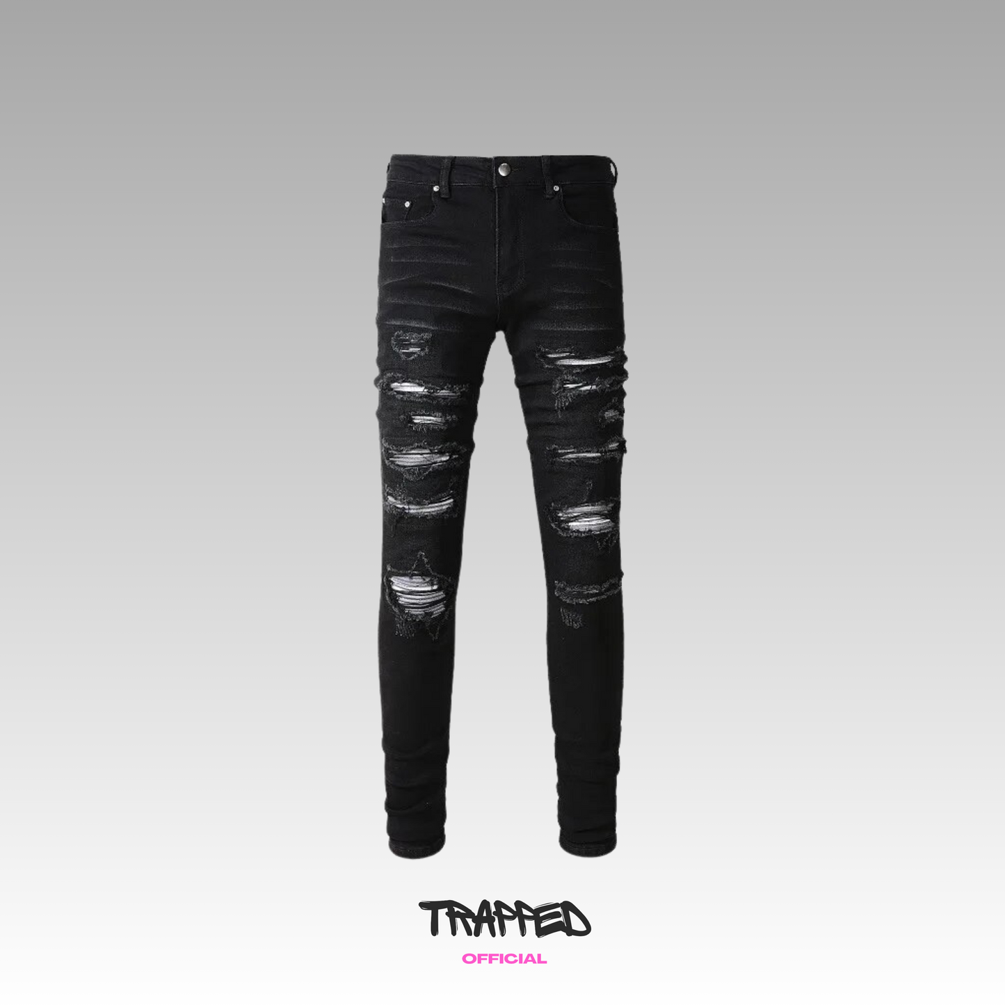 Black &amp; White Patern V13 Denim