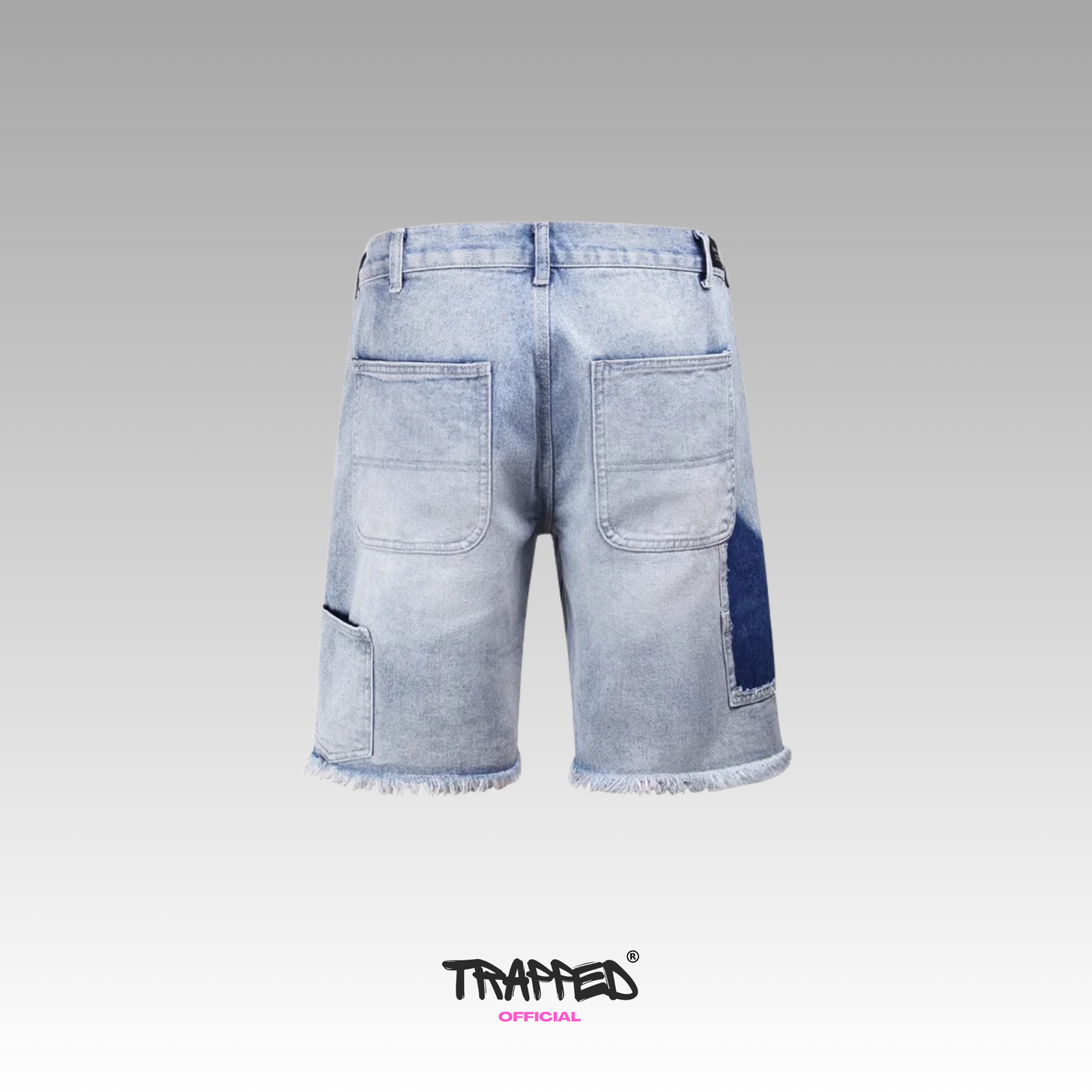 "Trapped" Classic Blue Denim Shorts