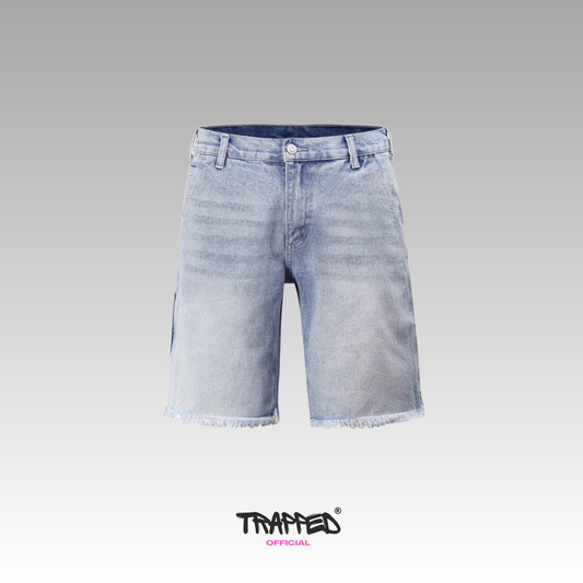 "Trapped" Classic Blue Denim Shorts