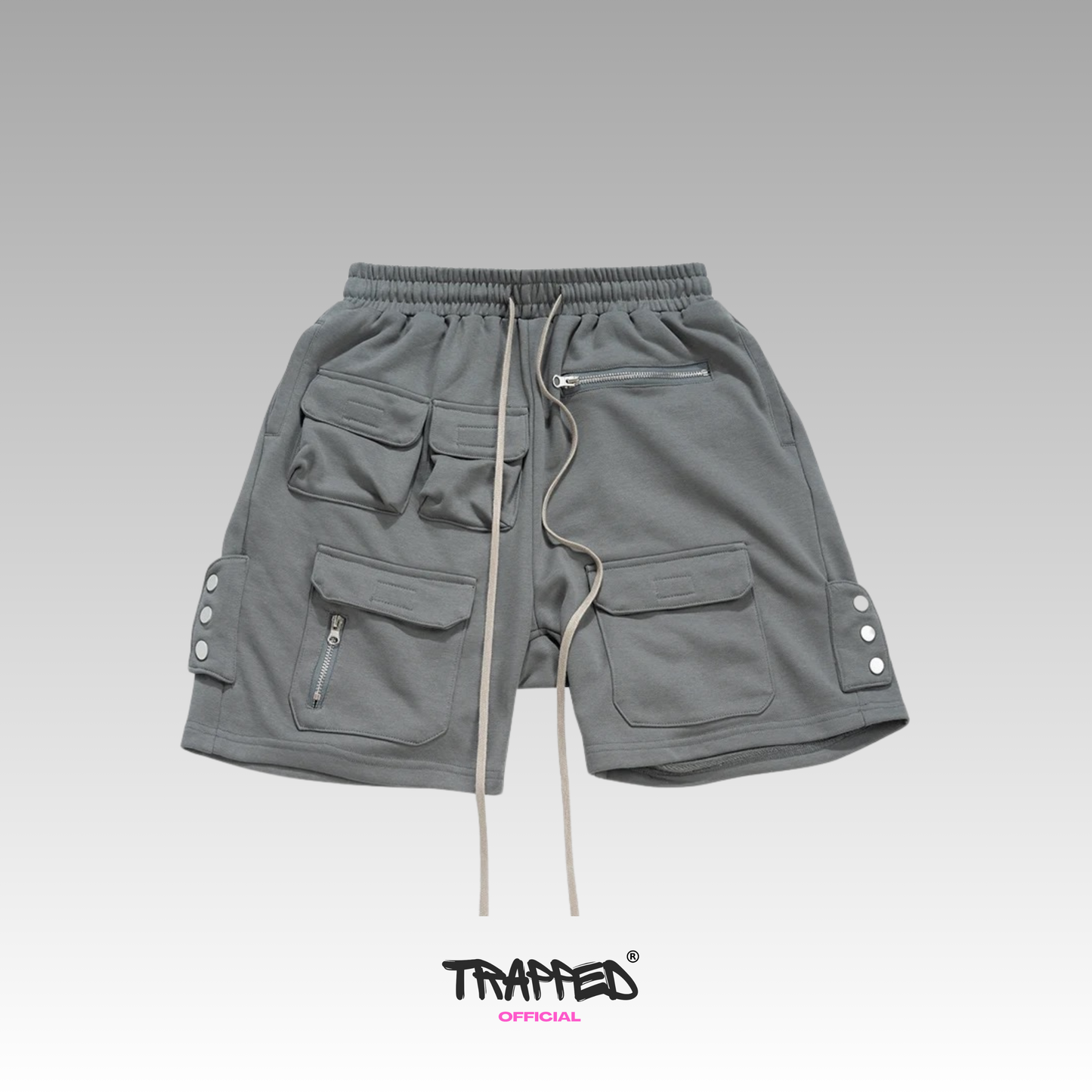 "Trapped Task Shorts Darkgrey