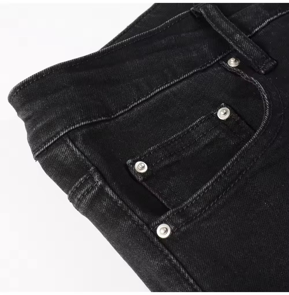 Classic Black Blue Sky Denim