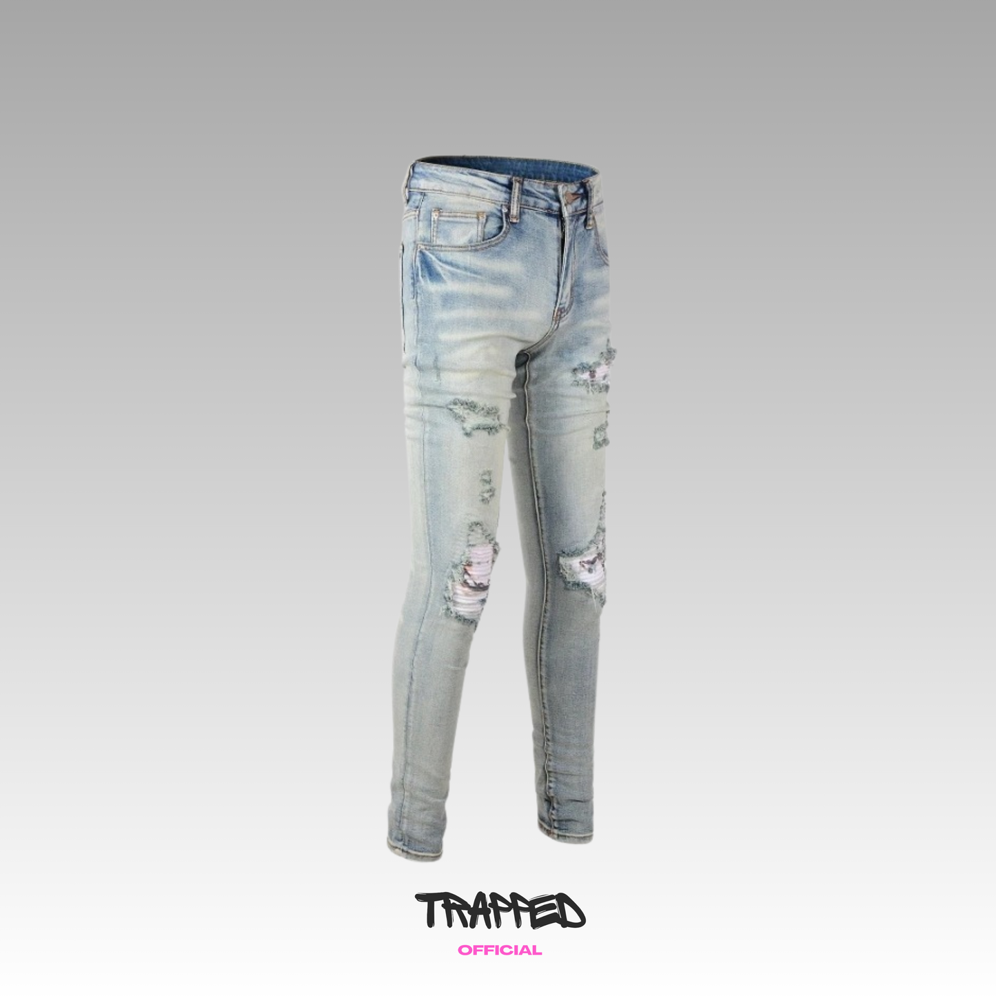 Pink Patern V15 Denim 