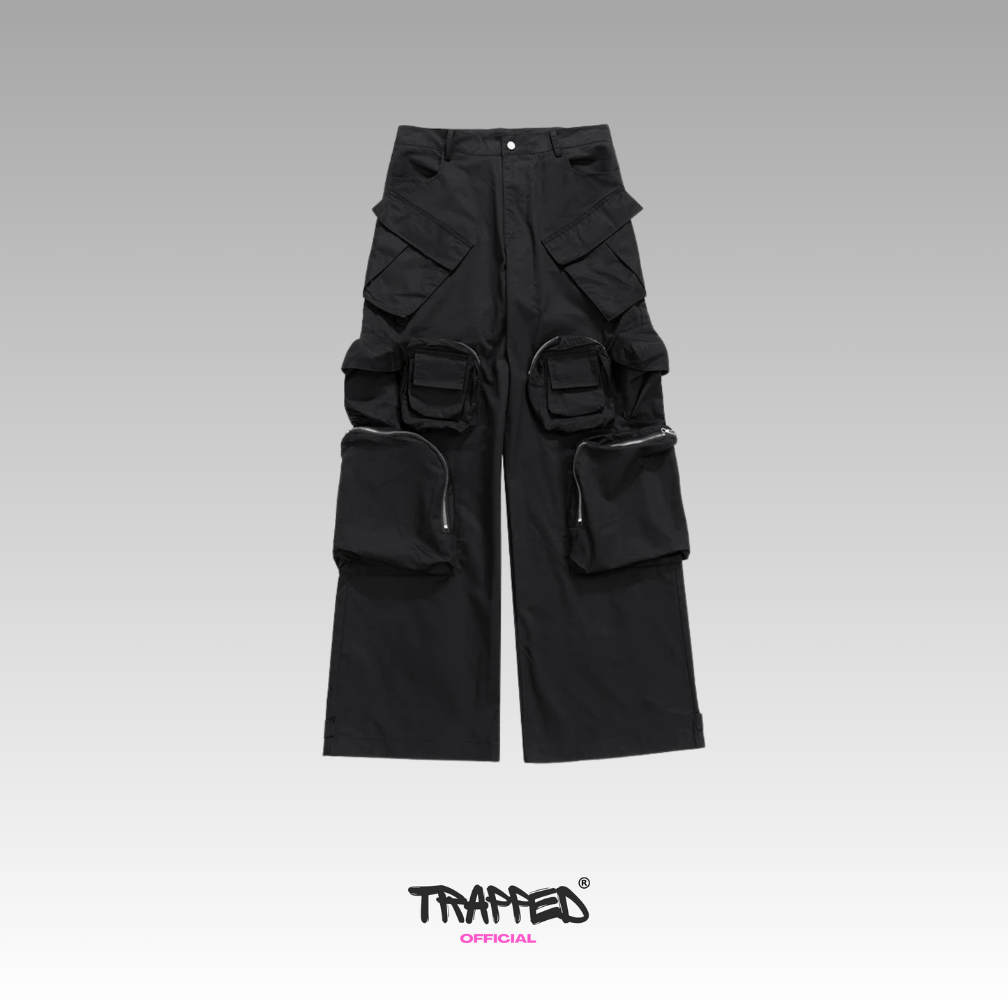 "Trapped" Task Pants Black