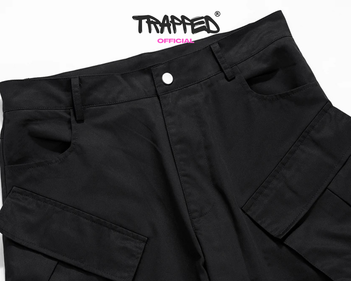 "Trapped" Task Pants Black