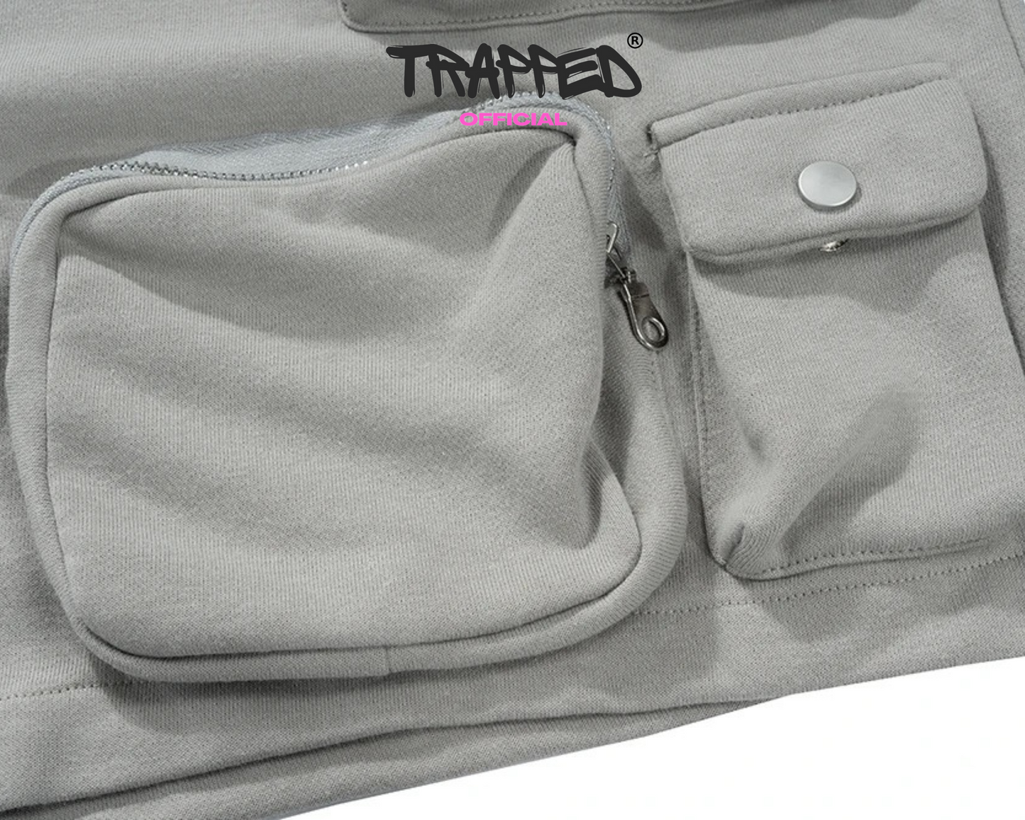 "Trapped Task Shorts Beige