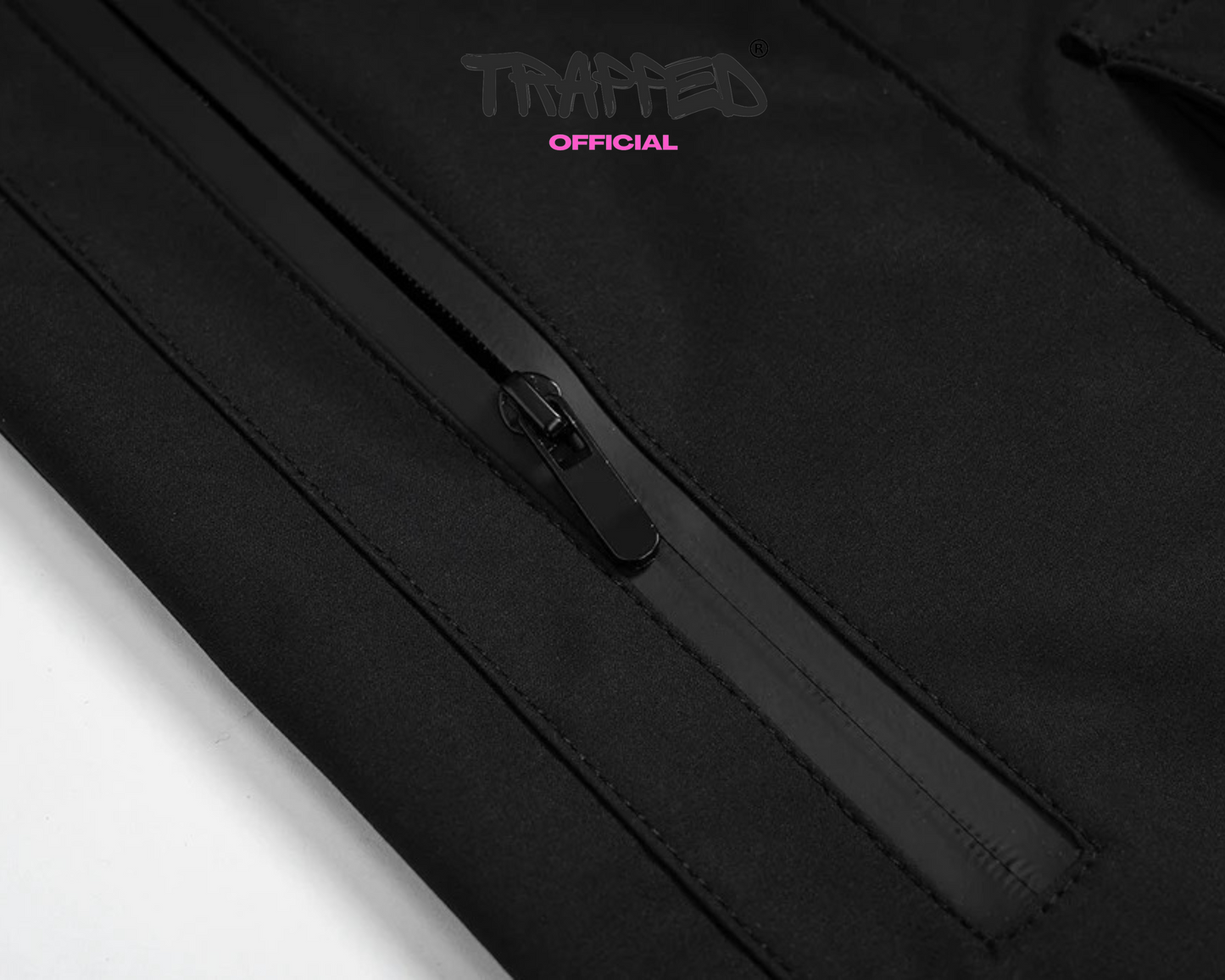 "Trapped" Task Shorts FullBlack