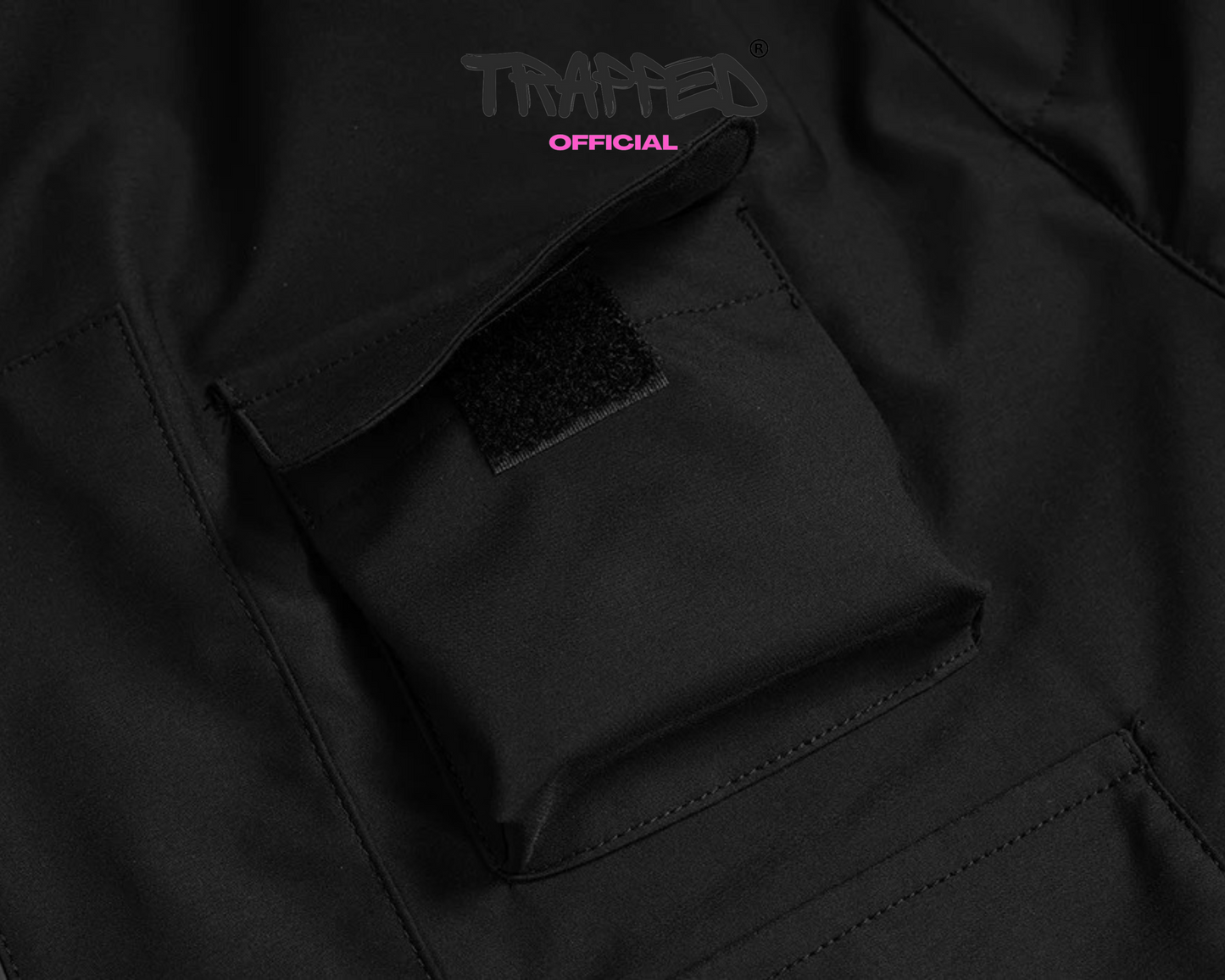 "Trapped" Task Shorts FullBlack