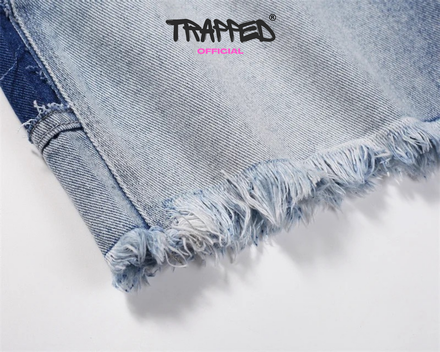 "Trapped" Classic Blue Denim Shorts