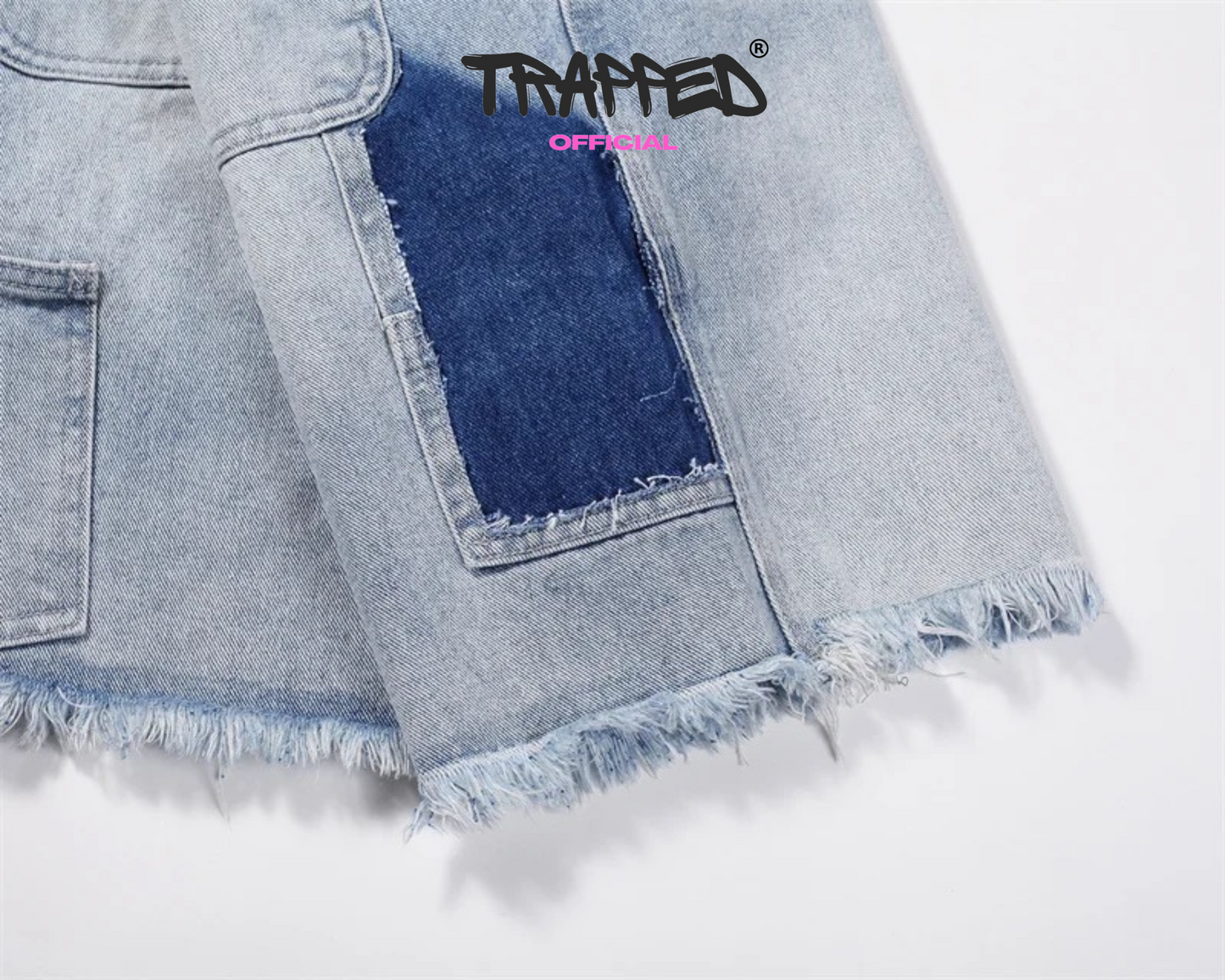 "Trapped" Classic Blue Denim Shorts