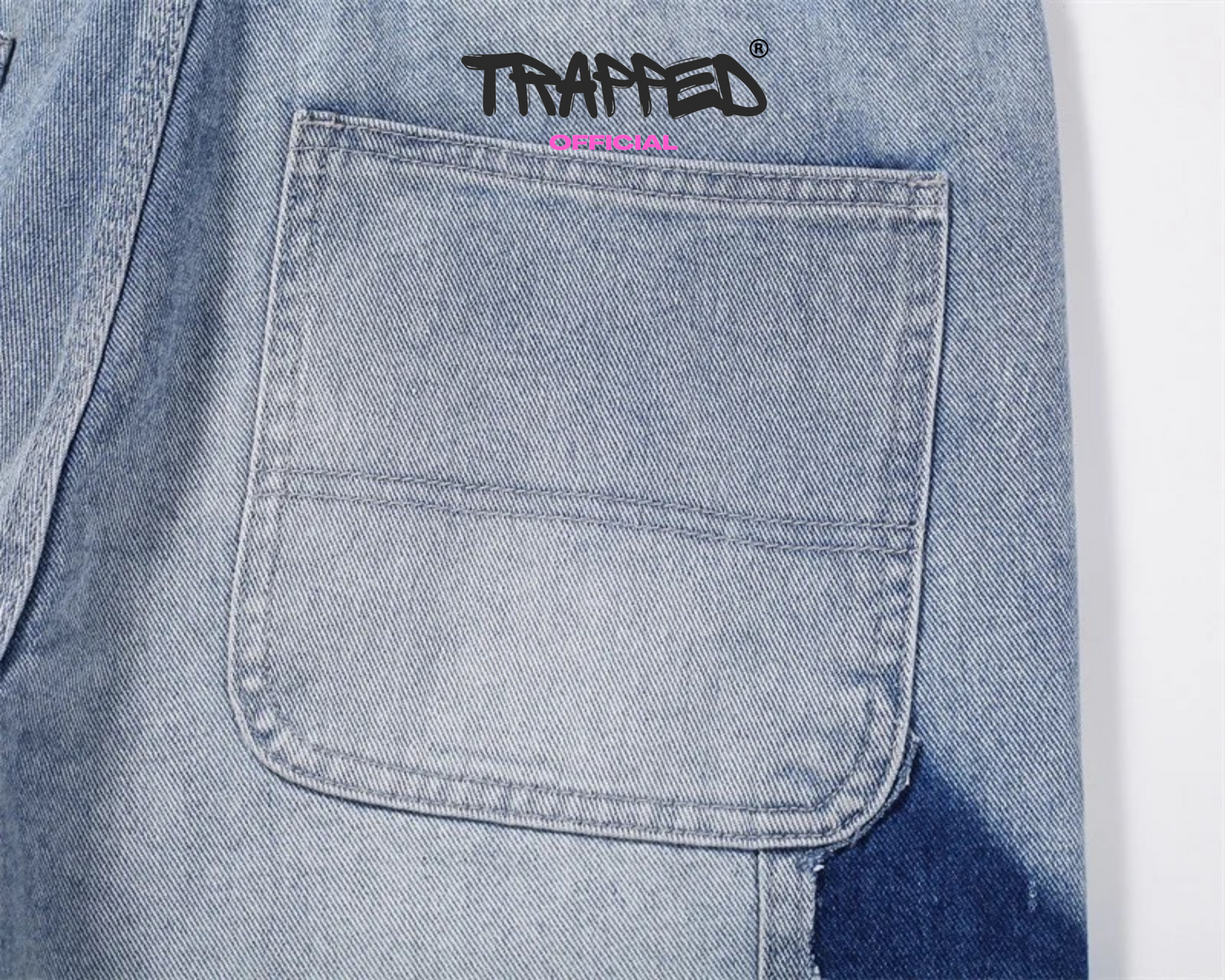 "Trapped" Classic Blue Denim Shorts