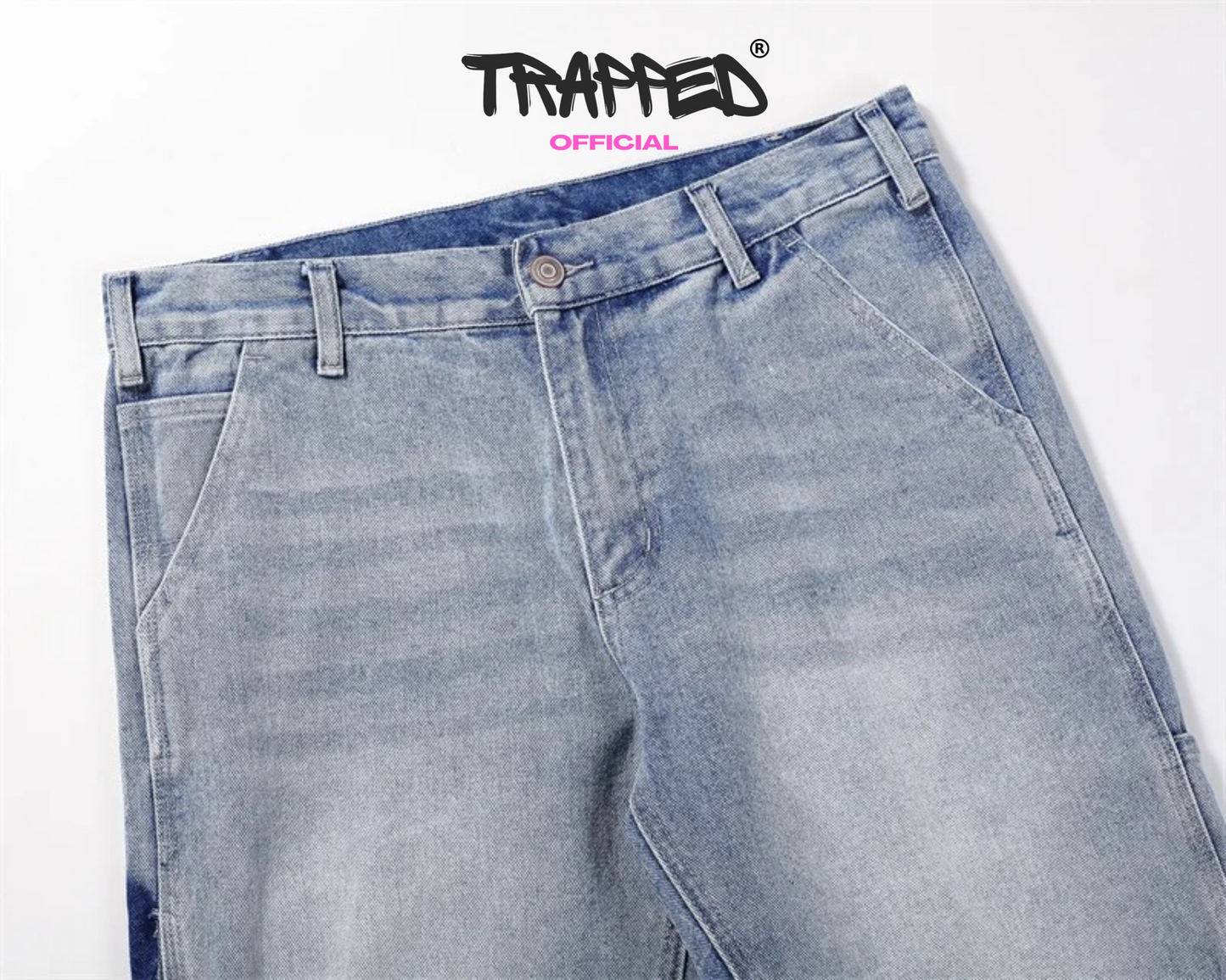 "Trapped" Classic Blue Denim Shorts