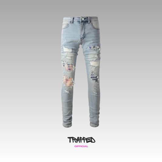 Multicolor Blue Denim