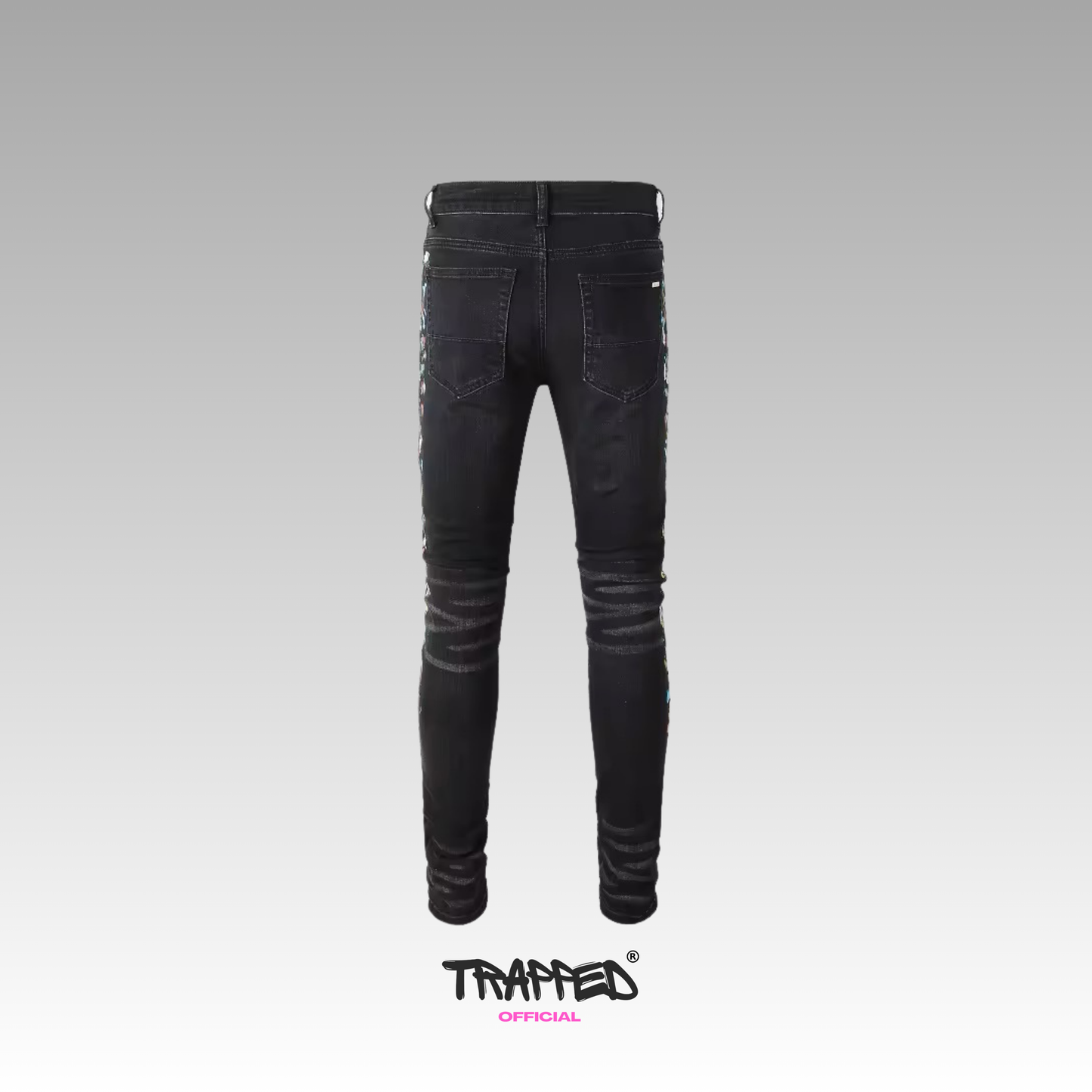 Classic Painted Black Denim