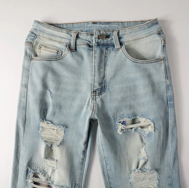 Multicolor Blue Denim