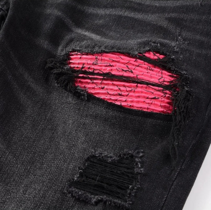 Dark Pink Denim