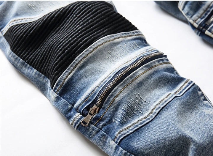 Classic Blue Biker V17 Denim 