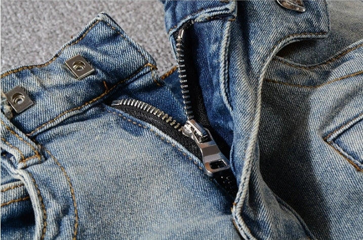 Classic Blue Biker V3 Denim 